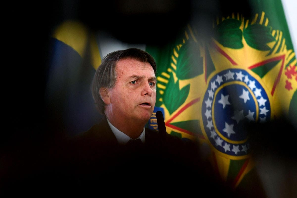 Alkanut vuosi on viimeinen Brasilian presidentin Jair Bolsonaron nelivuotisella kaudella. LEHTIKUVA / AFP