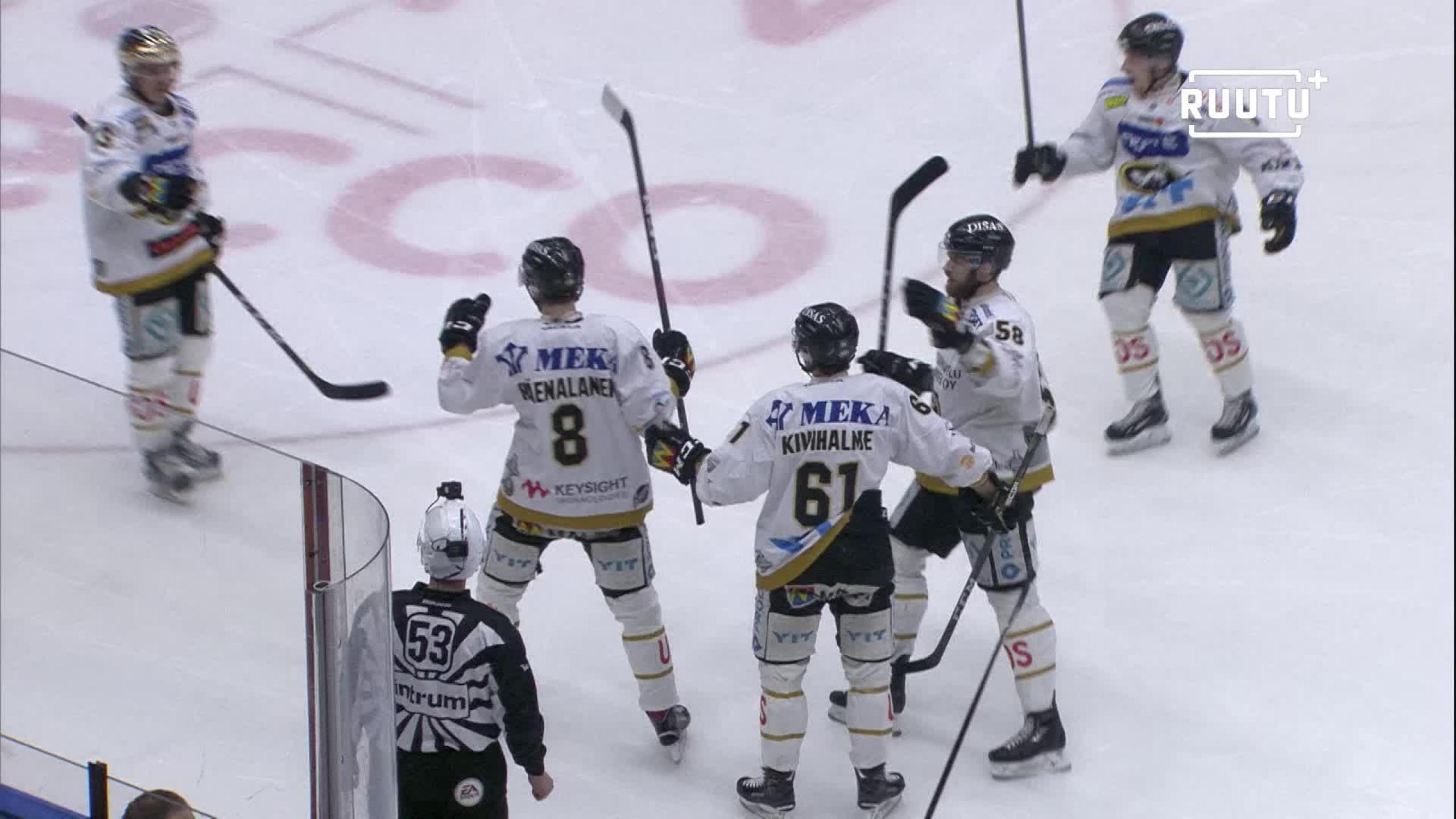 Kärpät ei aikaillut pelin alussa - Mäenalanen laukoi oululaiset johtoon