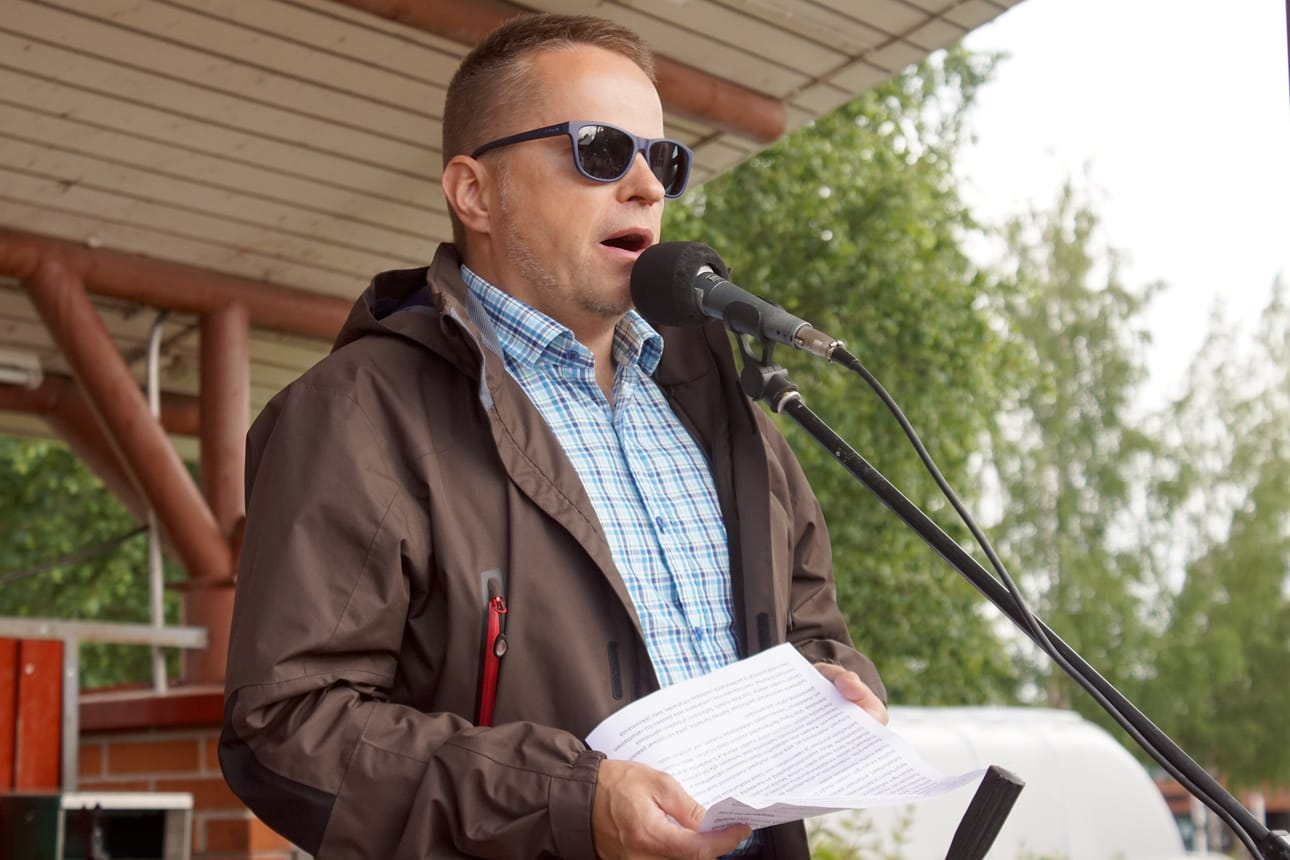Kaupunginjohtaja Tomi Timonen kertoi Pudasjärvellä rakennetun ja rakennattavan edelleen vilkkaasti niin kaupungin kuin yksityistenkin hankkeissa.