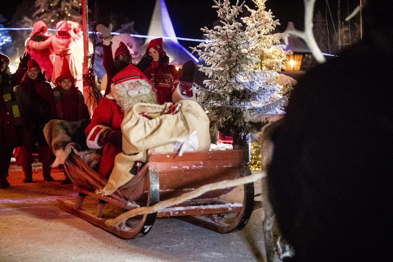 Näin joulupukki lähti matkaan vuonna 2018.