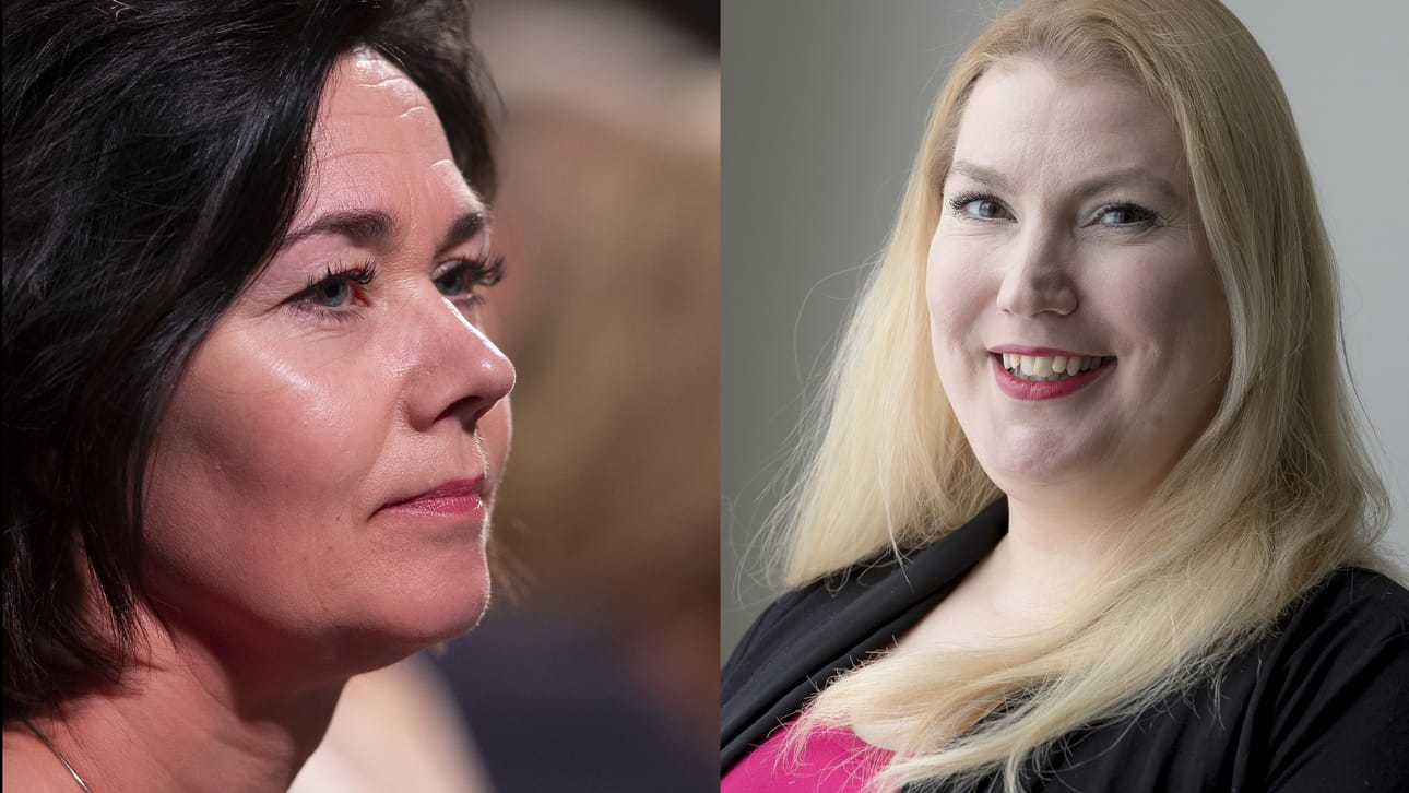 Hanna-Leena Mattila ja Katja Hänninen tulot eivät juurikaan eroa toisistaan.