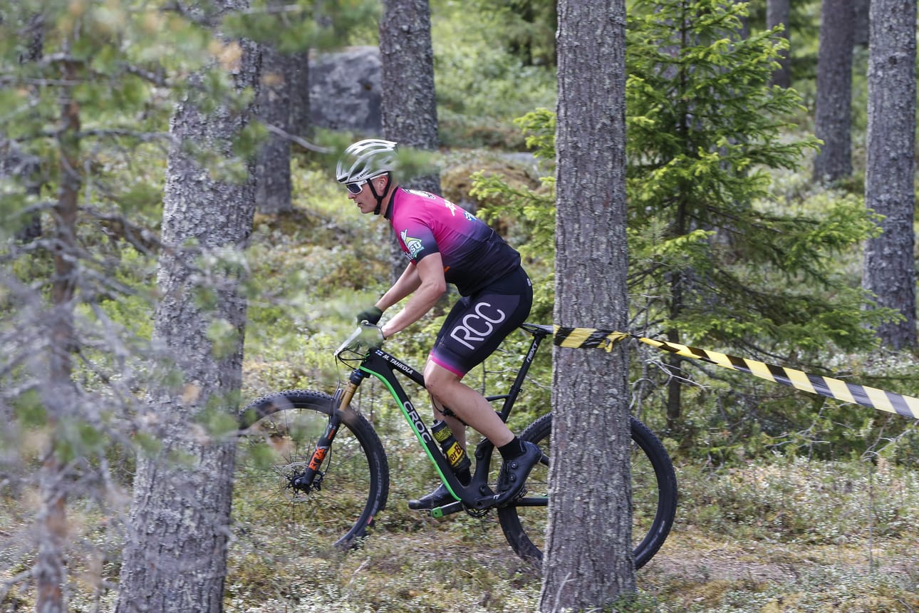 Maastopyöräkisa Raahen hiihtomajalla. Raahe Cycling Club Raahe XC 2018 maastopyöräkilpailu, Sanerall MTB-cup