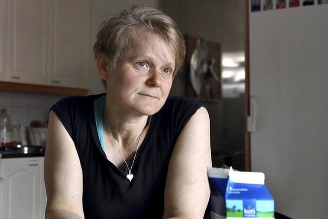 Äitiys on ollut Katariina Koivulammelle elämäntyö. Hänestä tuli äiti lähes 30 vuotta sitten, ensin yhdelle lapselle, sitten toiselle ja lopulta kaikille kolmelletoista, kahdeksalle pojalle ja viidelle tyttärelleen. Elämä suurperheen yksinhuoltajana ei ole ollut helppoa. KUVA: HEIKKI HAKANEN