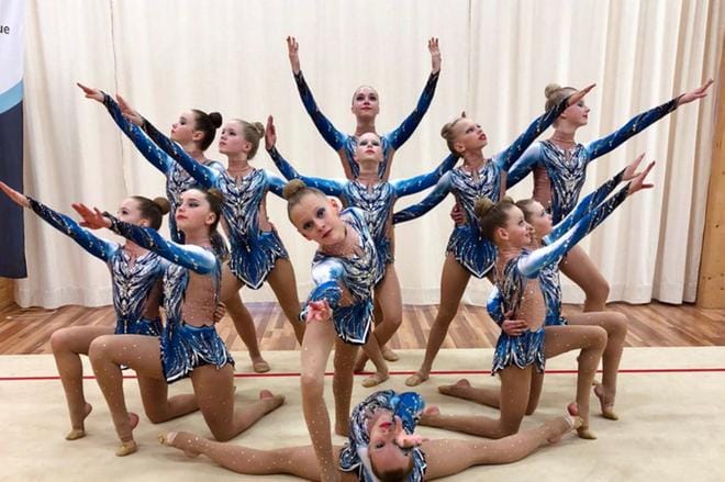 Team Unique Pre Junior -joukkueen 12–14-vuotiaat tytöt pääsivät SM-finaaliin. Kuva: Aune Rintamäki