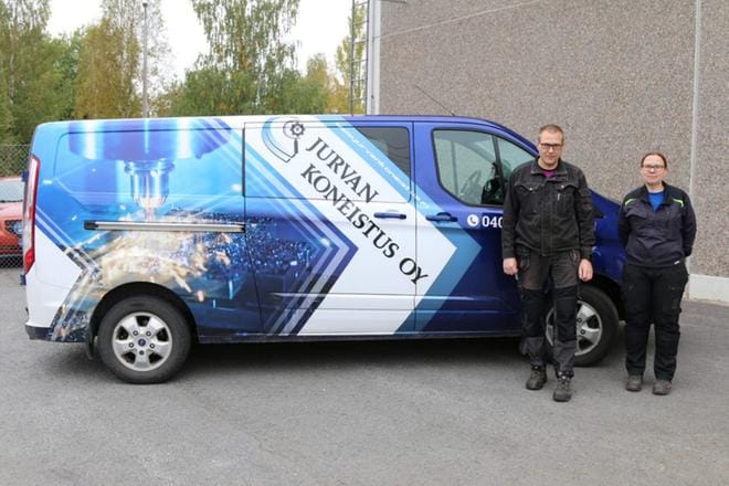 Jussi ja Jaana Luhtala ovat viihtyneet yrittäjinä. KUVAT: MATLEENA UUSITALO