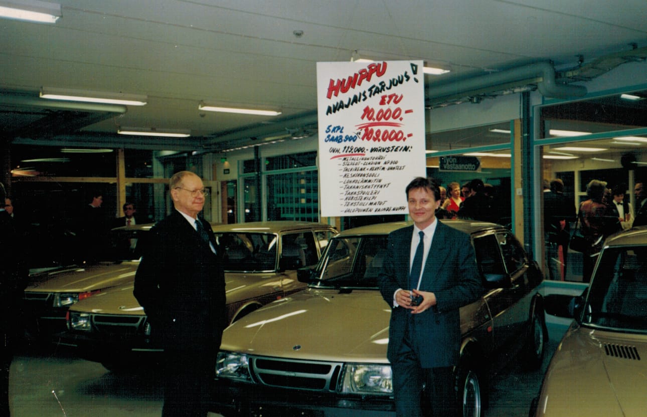 Veli ja Sakari Aine 65 –vuotiskampanjan avajaisjuhlassa.