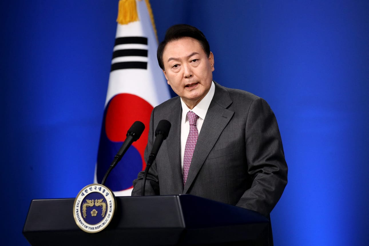 Etelä-Korean presidenttiä Yoon Suk-yeolia ei saatu viime perjantaina pidätettyä. LEHTIKUVA/AFP