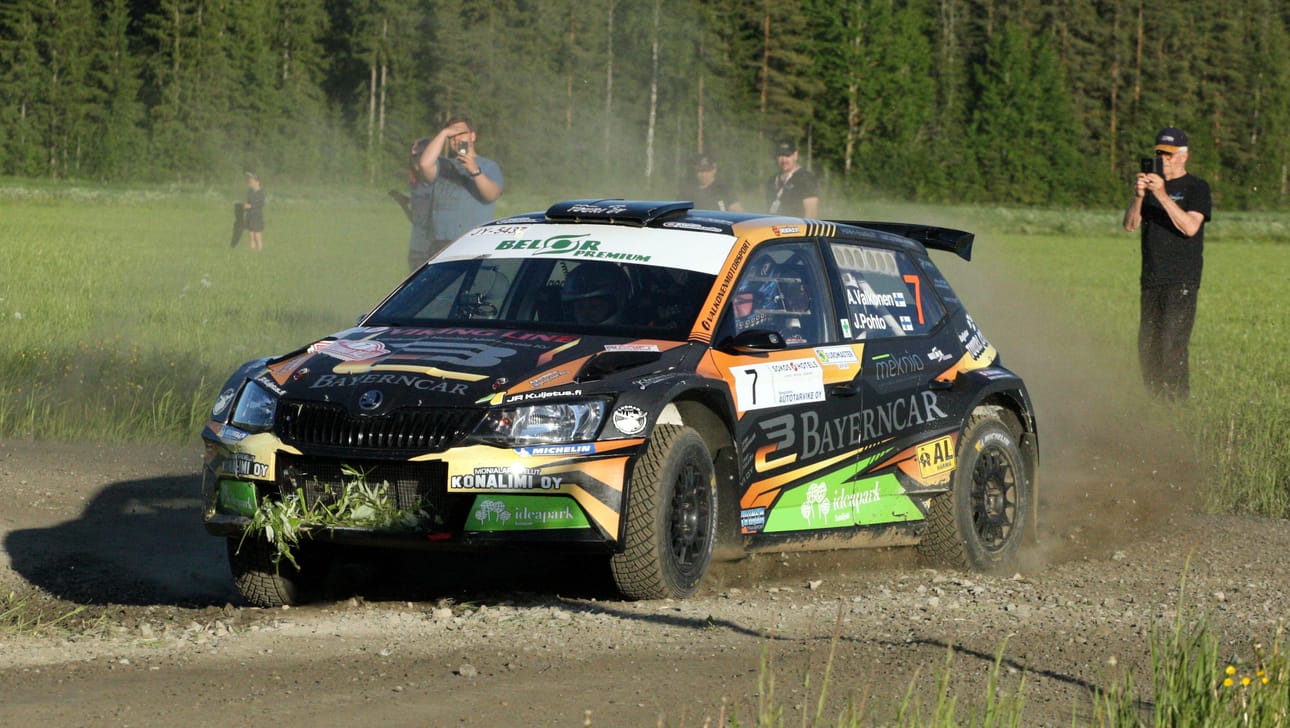 AL-Härmän kaksikko Anssi Valkonen ja Jani Pohto ajoivat hyvän kilpailun SM Pohjanmaa-rallissa.