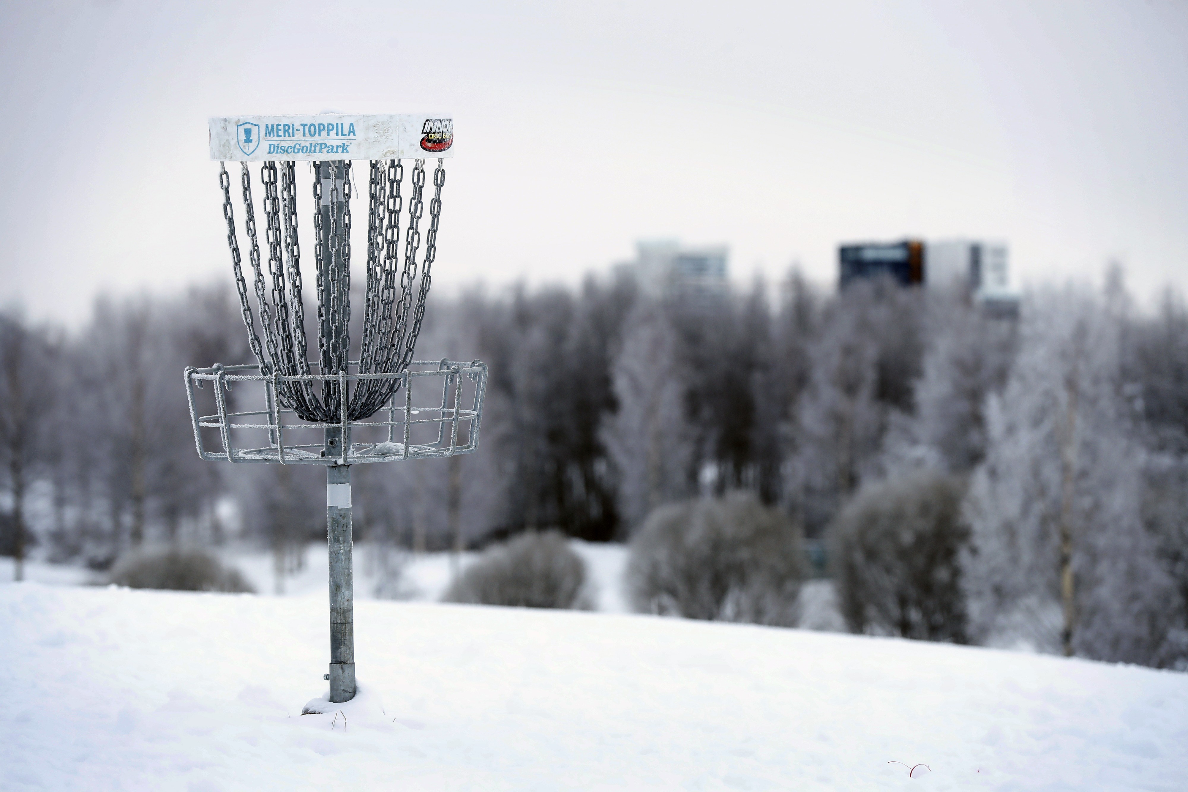 Meri-Toppilan frisbeegolfradan ylläpidosta vastaa kaupunki ja paikalliset seurat. 