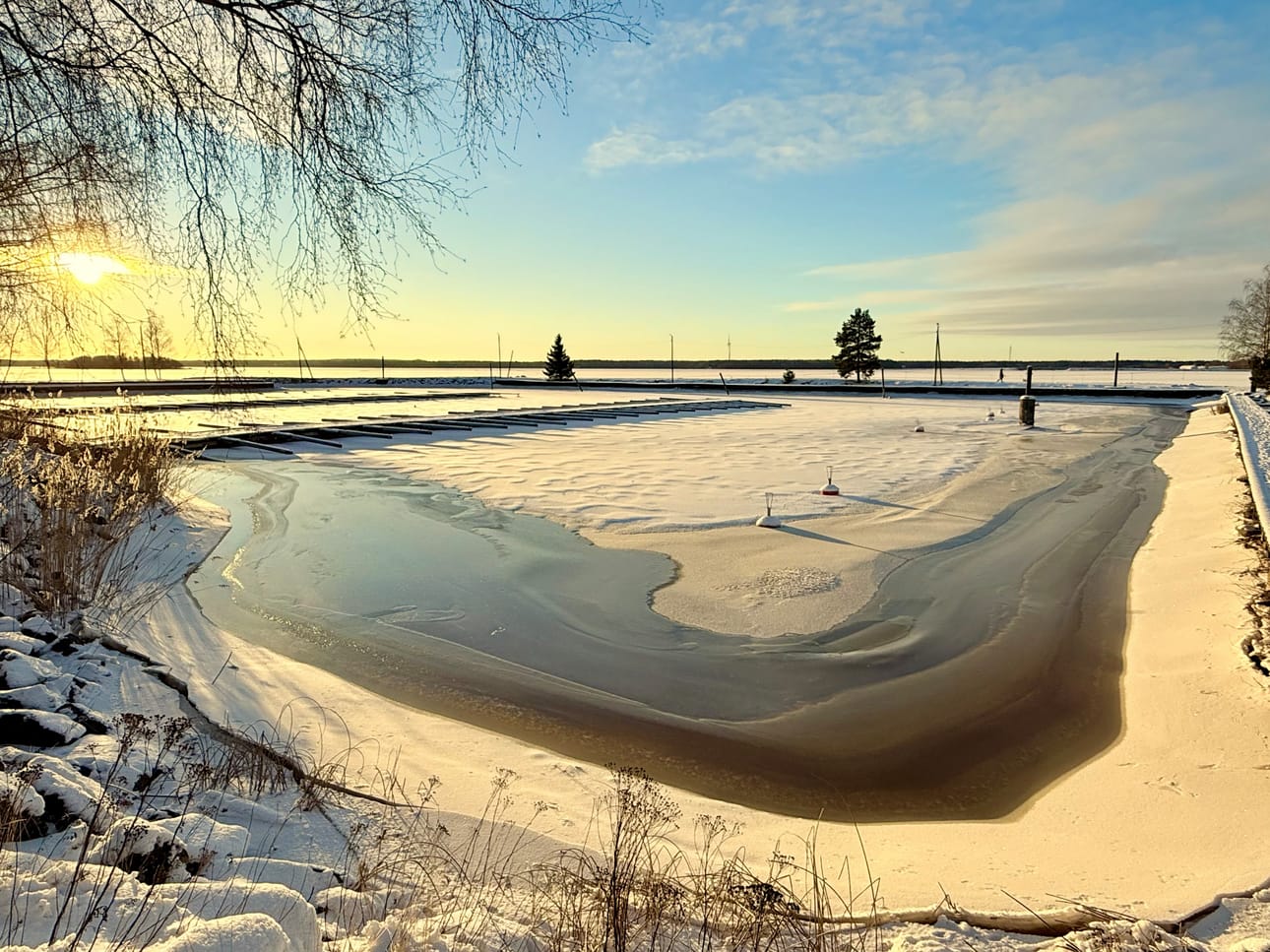 Upea talvinen päivä Vaasassa 12.1.