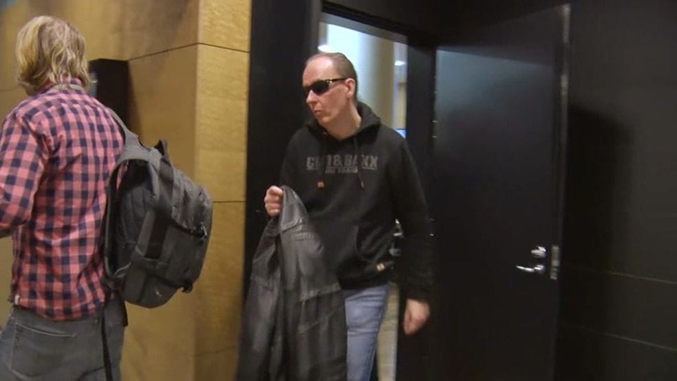 Sarjakuristajana tunnettu Michael Penttilä kuvattiin Helsingin hovioikeudessa alkuvuodesta.