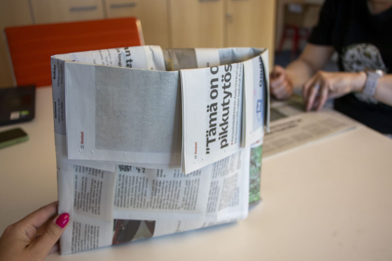 Mietitkö, miten hyödyntää vanhat sanomalehdet? Tässä yksi vinkki.