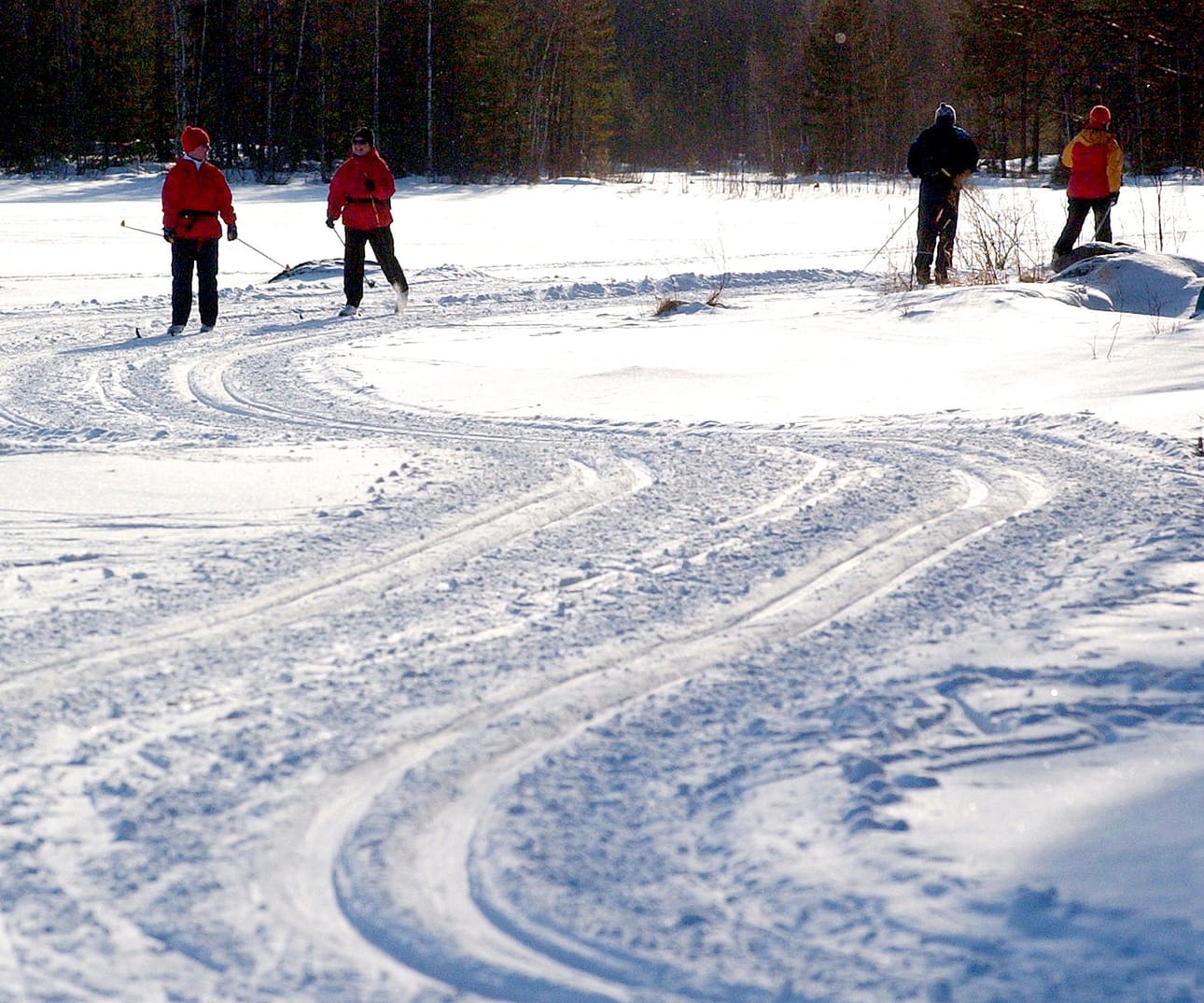 Suomalaisia kannustetaan viettämään lauantaina kansallista hiihtopäivää. Kuvituskuva.