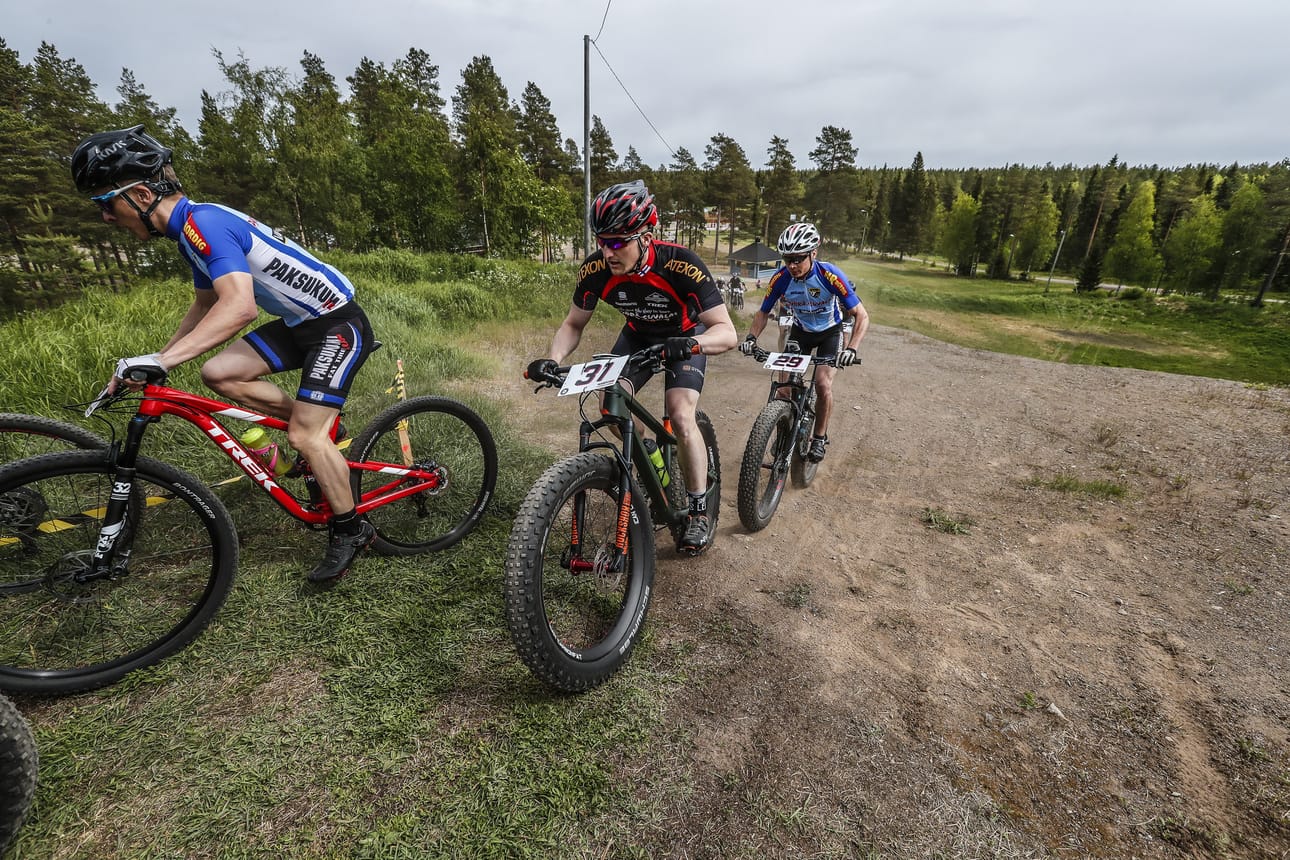 Maastopyöräkisa Raahen hiihtomajalla. Raahe Cycling Club Raahe XC 2018 maastopyöräkilpailu, Sanerall MTB-cup