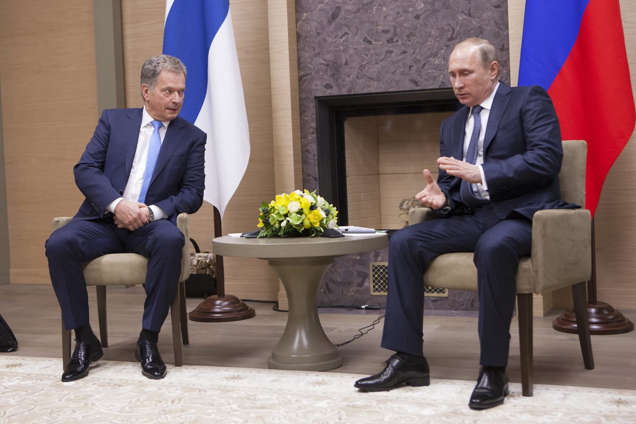 Suomen presidentti Sauli Niinistö ja Venäjän presidentti Vladimir Putin. Arkistokuva.
