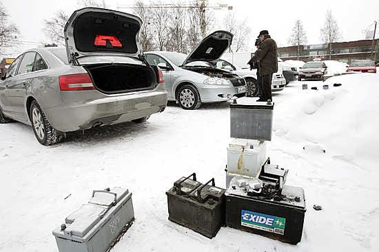 Pakkanen ja heikot akut ovat huono yhdistelmä.