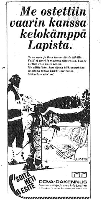 Ilmoitus Kalevassa 5.12.1985.