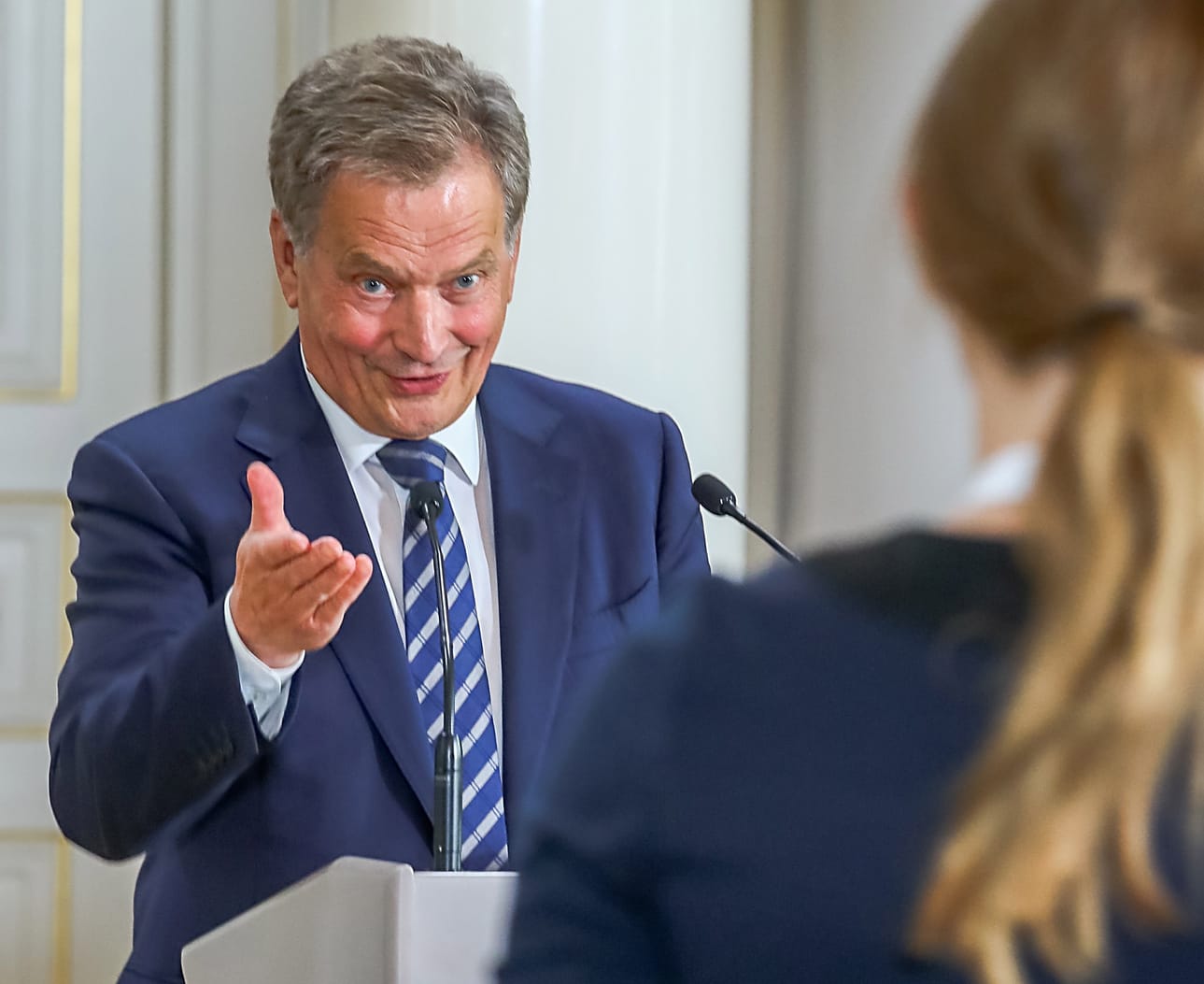 Presidentti Sauli Niinistö piti vielä maanantai-iltana tiedotustilaisuuden, jossa hän käsittteli tapaamisiaan suurvaltajohtajien Donald Trumpin ja Vladimir Putinin kanssa.