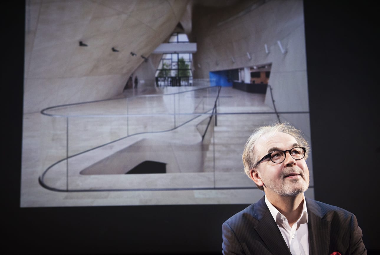 Ilmajokelaislähtöinen Rainer Mahlamäki on kansainvälisesti palkittu arkkitehti ja Oulun yliopiston arkkitehtuurin professori. Hänet tunnetaan etenkin Puolan juutalaisten historiallisen museon arkkitehtina. Arkistokuva.