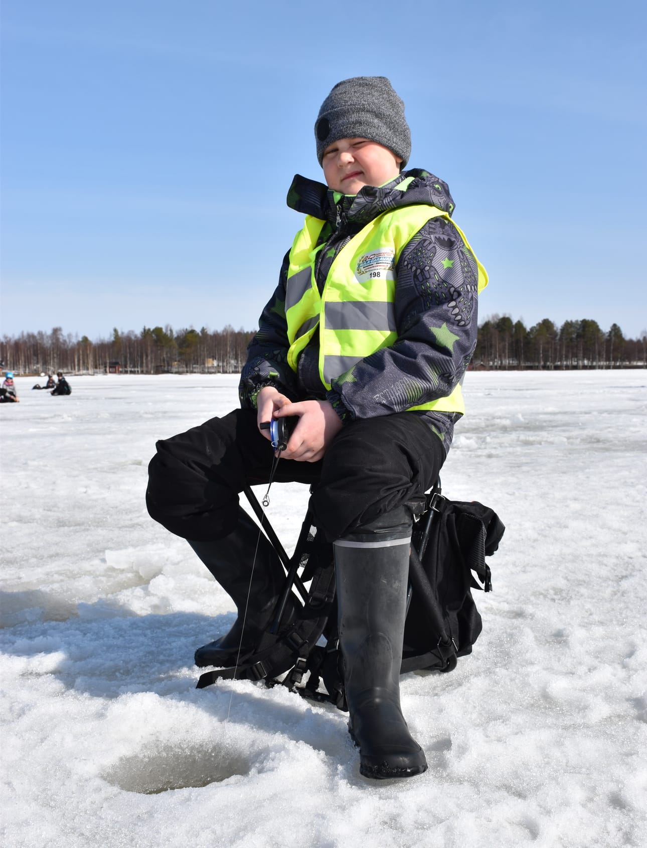Mukava täällä on olla, vaikka saalista ei tulekaan, Saku Lämsä tuumasi.