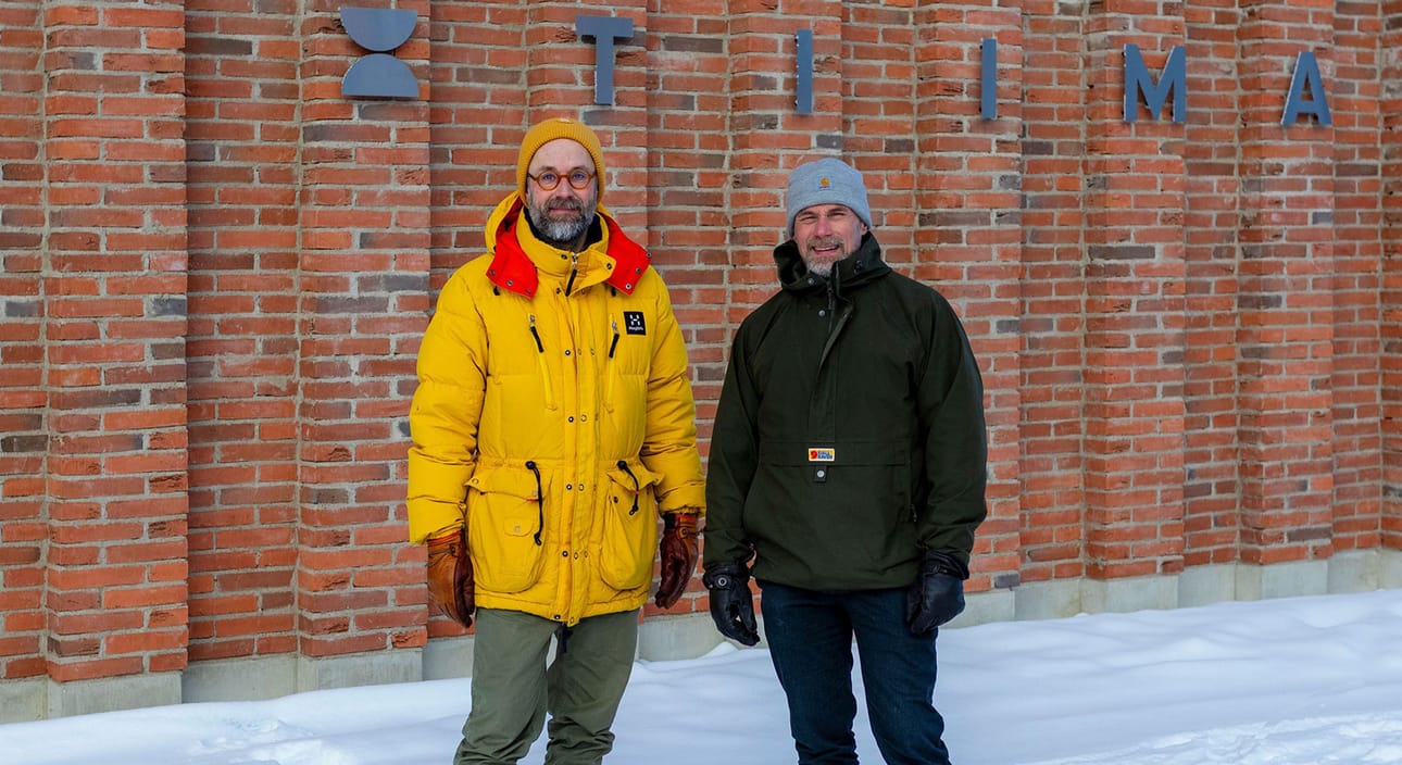 Studio Oudon Jussi Saarela ja Tero Takalo odottavat elämystila VISIO:n avautumista.