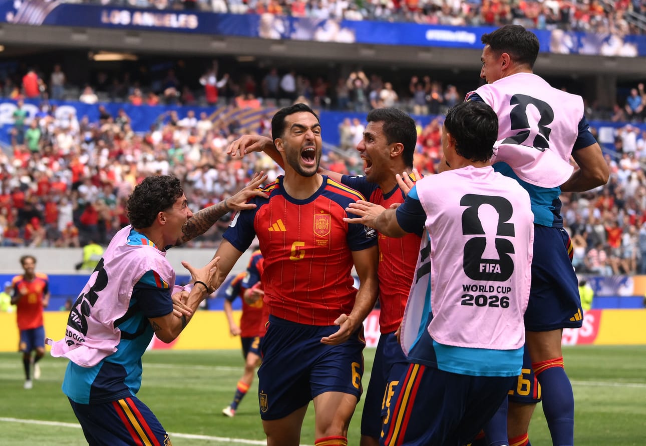 Espanjan Mikel Merino onnistui maalinteossa ottelun 88. minuutilla.