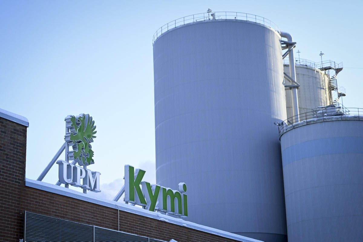 UPM:n vertailukelpoinen liikevoitto nousi viime vuonna 1,47 miljardiin euroon. LEHTIKUVA / EMMI KORHONEN
