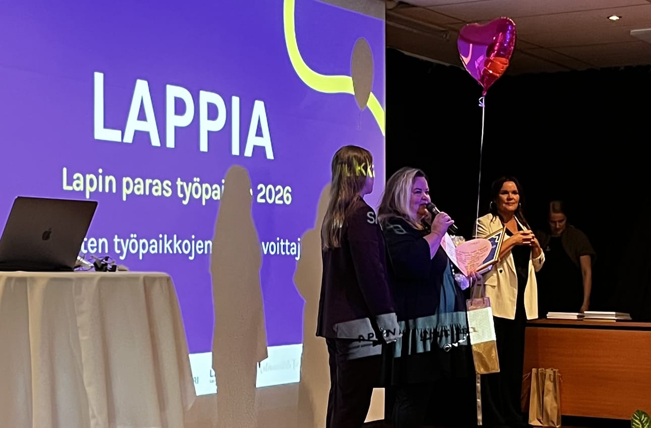 Suurten, vähintään 250 työntekijän, työpaikkojen sarjan voittajana palkittiin Kemi-Tornionlaakson koulutuskuntayhtymä Lappia.