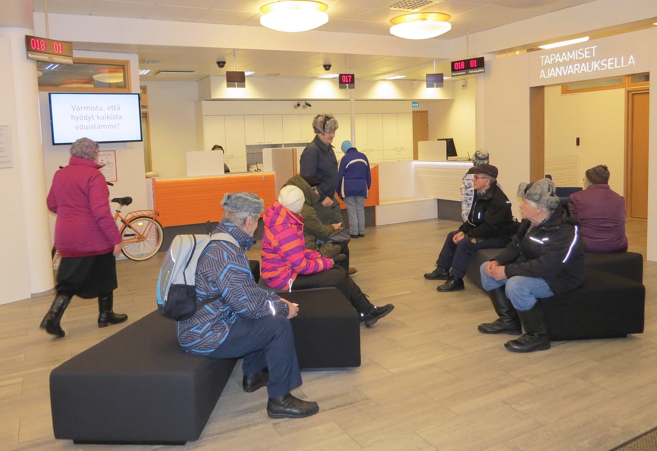 Pudasjärven osuuspankki remontoitiin viime vuoden lopulla uuteen ilmeeseen. Samalla vuoronumerot otettiin käyttöön ajanvarauksettomassa asiakaspalvelussa.