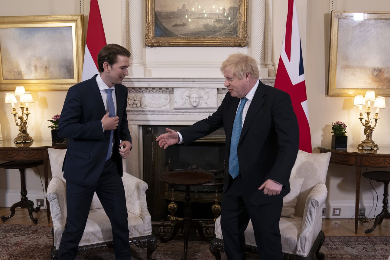 Itävallan liittokansleri Sebastian Kurz ja Britannian pääministeri Boris Johnson tapasivat tiistaina Lontoossa. EU:n ja Britannian neuvottelut osapuolten välisestä tulevasta suhteesta alkavat maanantaina Brysselissä.