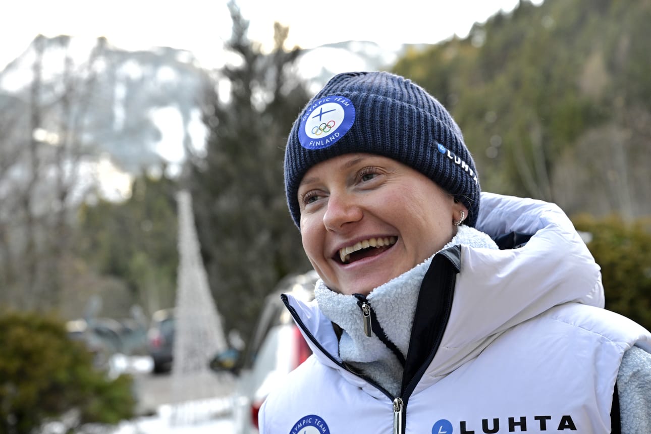 Johanna Matintalo, 29, oli voittamassa Suomelle viestipronssia.