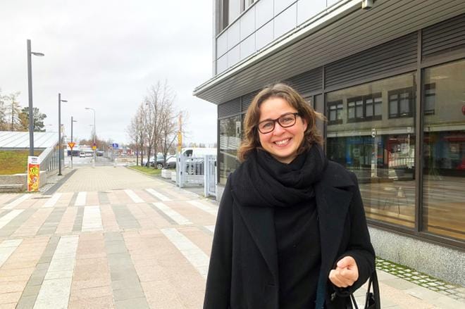 Pia Alanko on perustanut Seinäjoelle yrityksen nimeltä ViiskytViisPlus. Kuva Tero Hautamäki