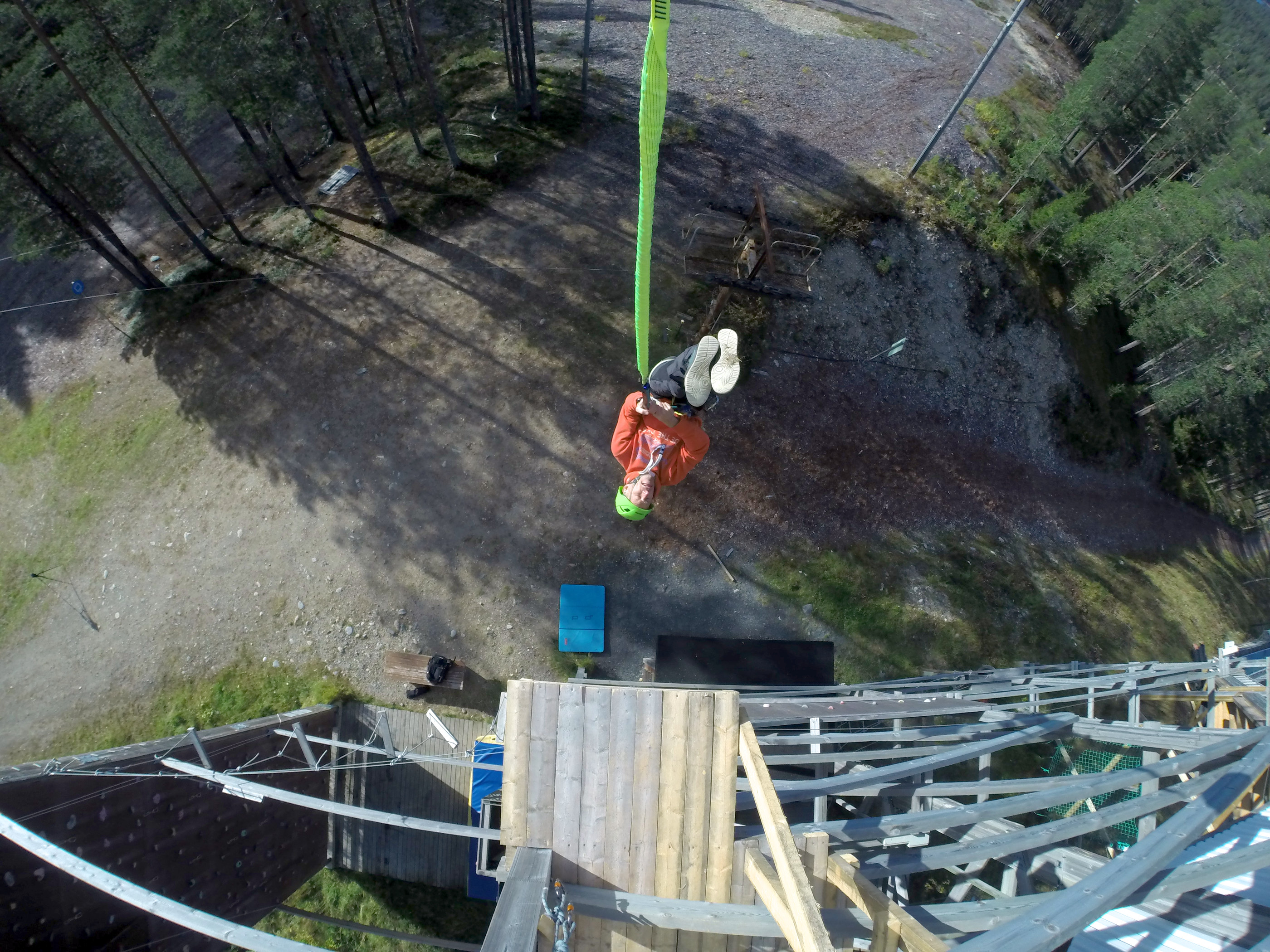 Taivalvaara on ainoa paikka Suomessa, jossa voi tehdä Quickjumpin.