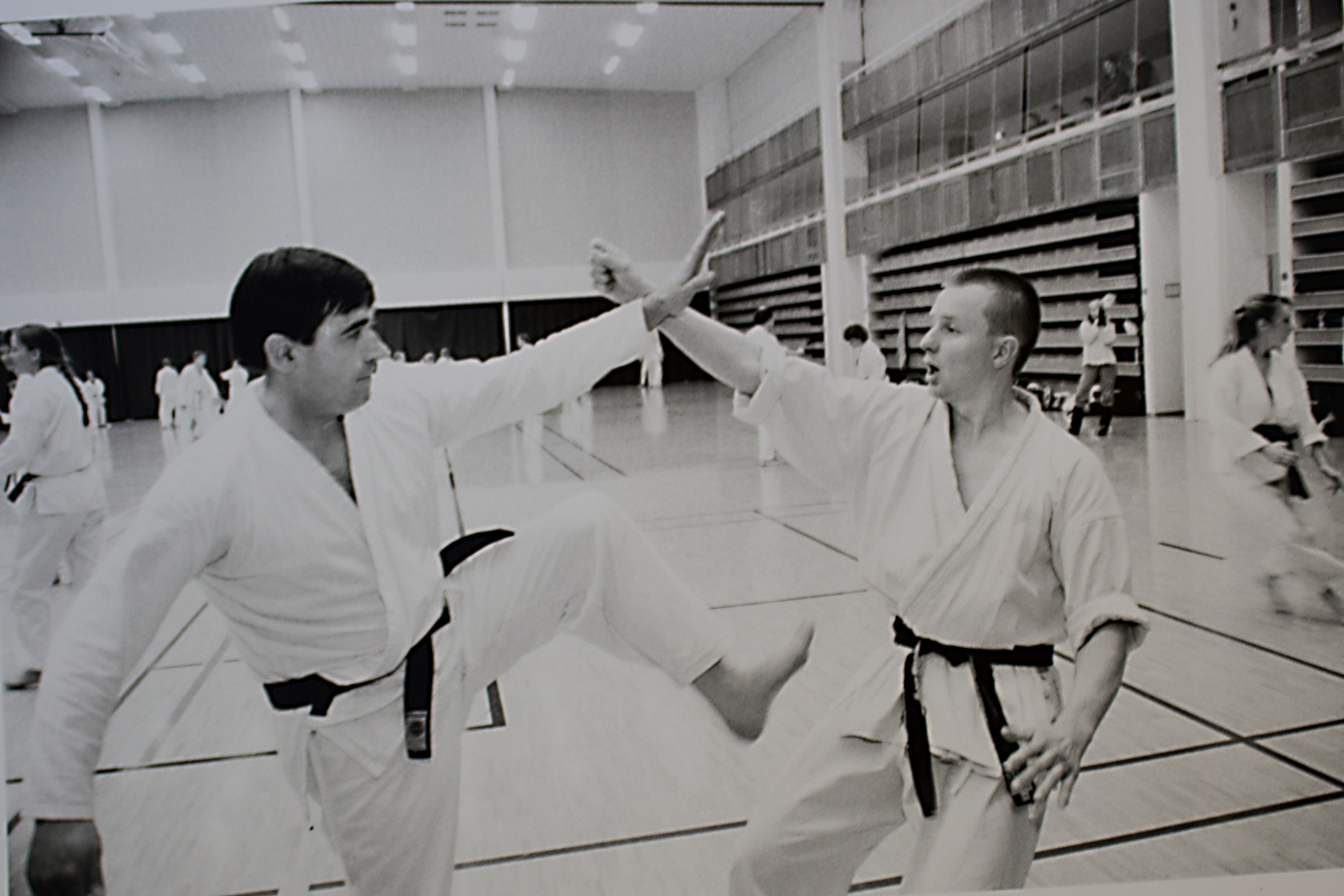 Kimmo Niikkonen ja William Haggerty  Kuusamossa kansainvälisellä Shoto Budo-karaten leirillä.