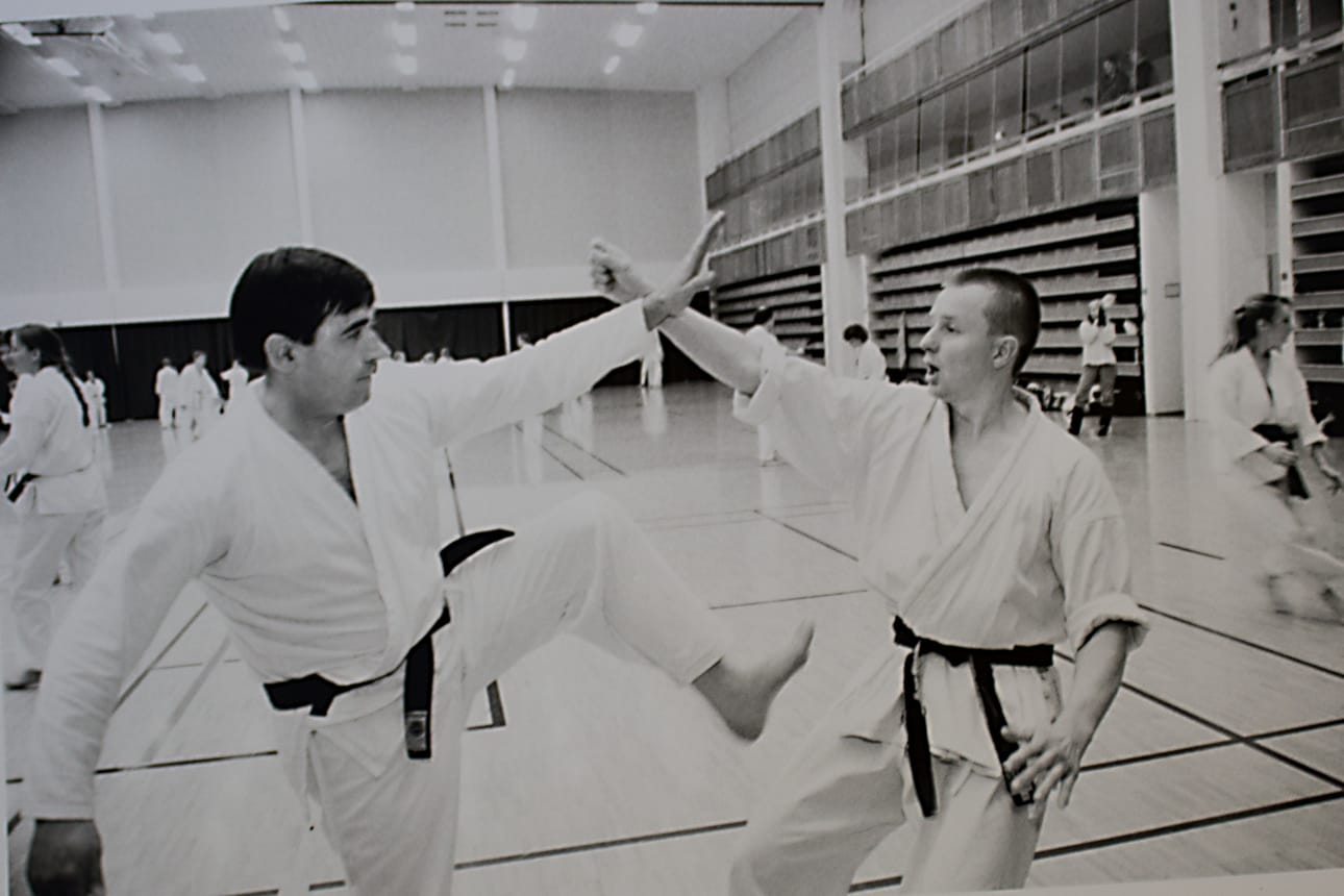 Kimmo Niikkonen ja William Haggerty Kuusamossa kansainvälisellä Shoto Budo-karaten leirillä.