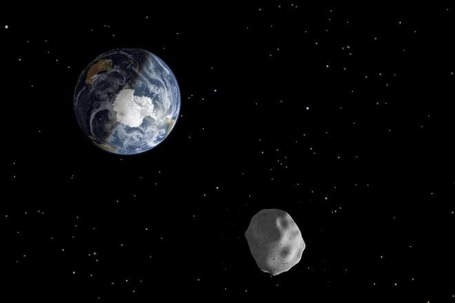 Taiteilijan näkemys asteroidista, joka ohitti maapallon läheltä helmikuussa 2013. KUVA: NASA/JPL-CALTECH / HANDOUT