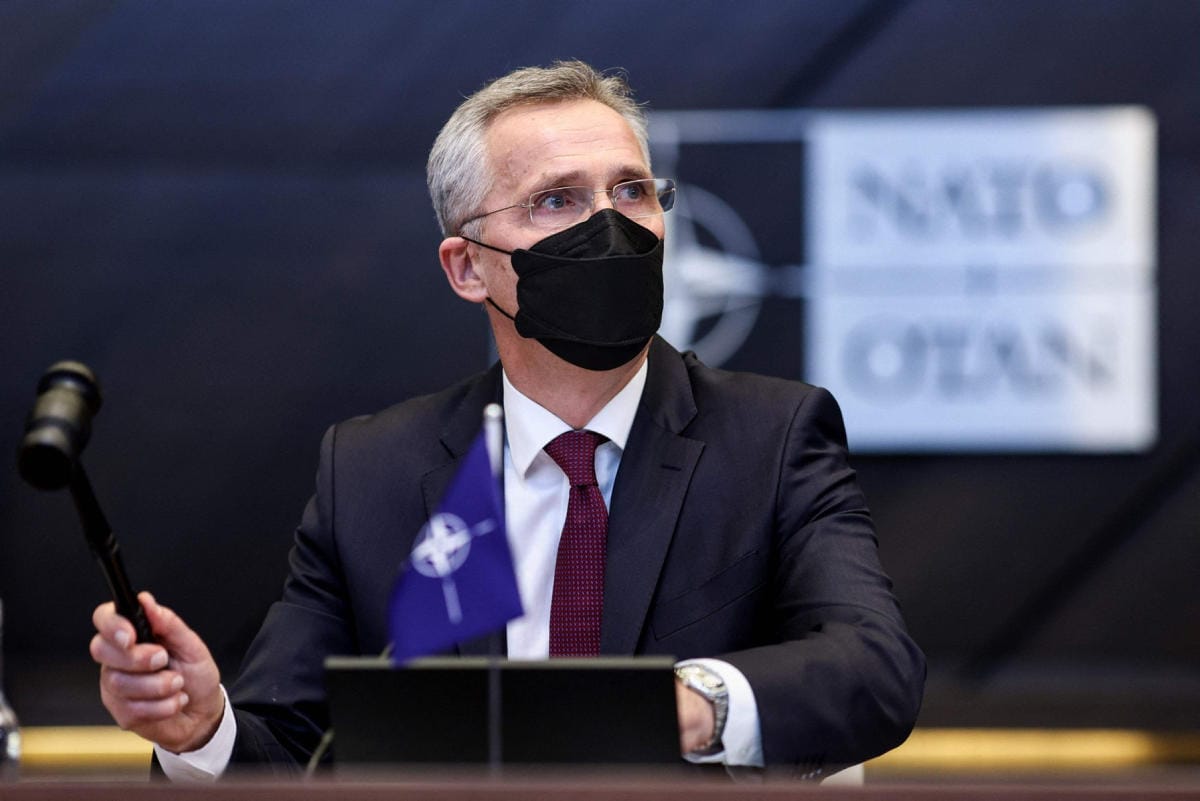 Naton pääsihteeri Jens Stoltenberg sanoi keskiviikkona, että Venäjän joukkojen kokonaismäärä rajalla näyttää olevan kasvamassa. LEHTIKUVA / AFP