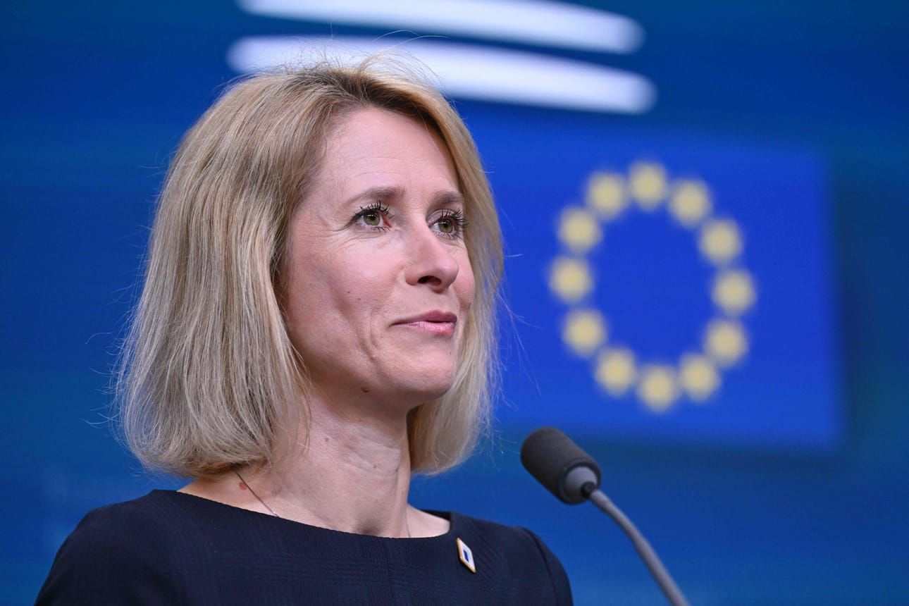Viron nykyinen pääministeri Kaja Kallas on siirtymässä EU:n ulko- ja turvallisuuspolitiikan korkeaksi edustajaksi. LEHTIKUVA/AFP