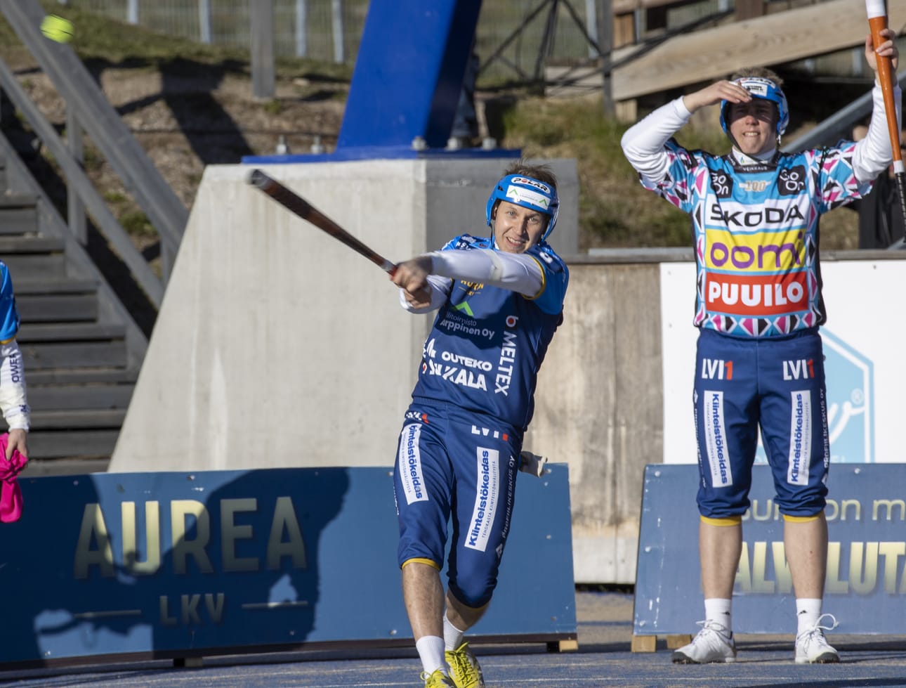 Antti Korhonen oli sunnuntaina hyvässä vireessä mailan varressa.