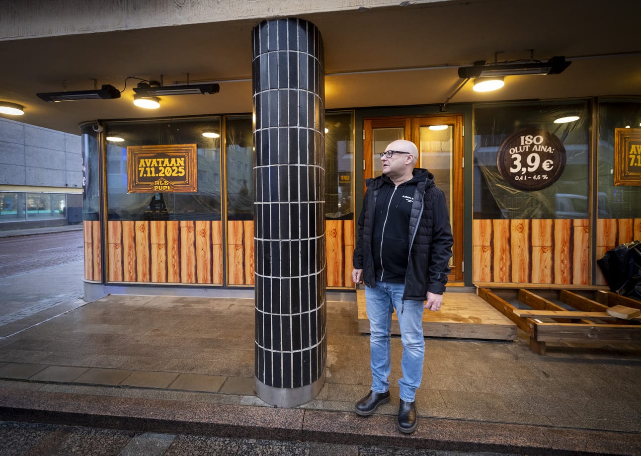 Noho Partnersin ravintolaryhmän johtaja Marko Hirvonen pitää Ale pupin sijaintia keskustassa otollisena.