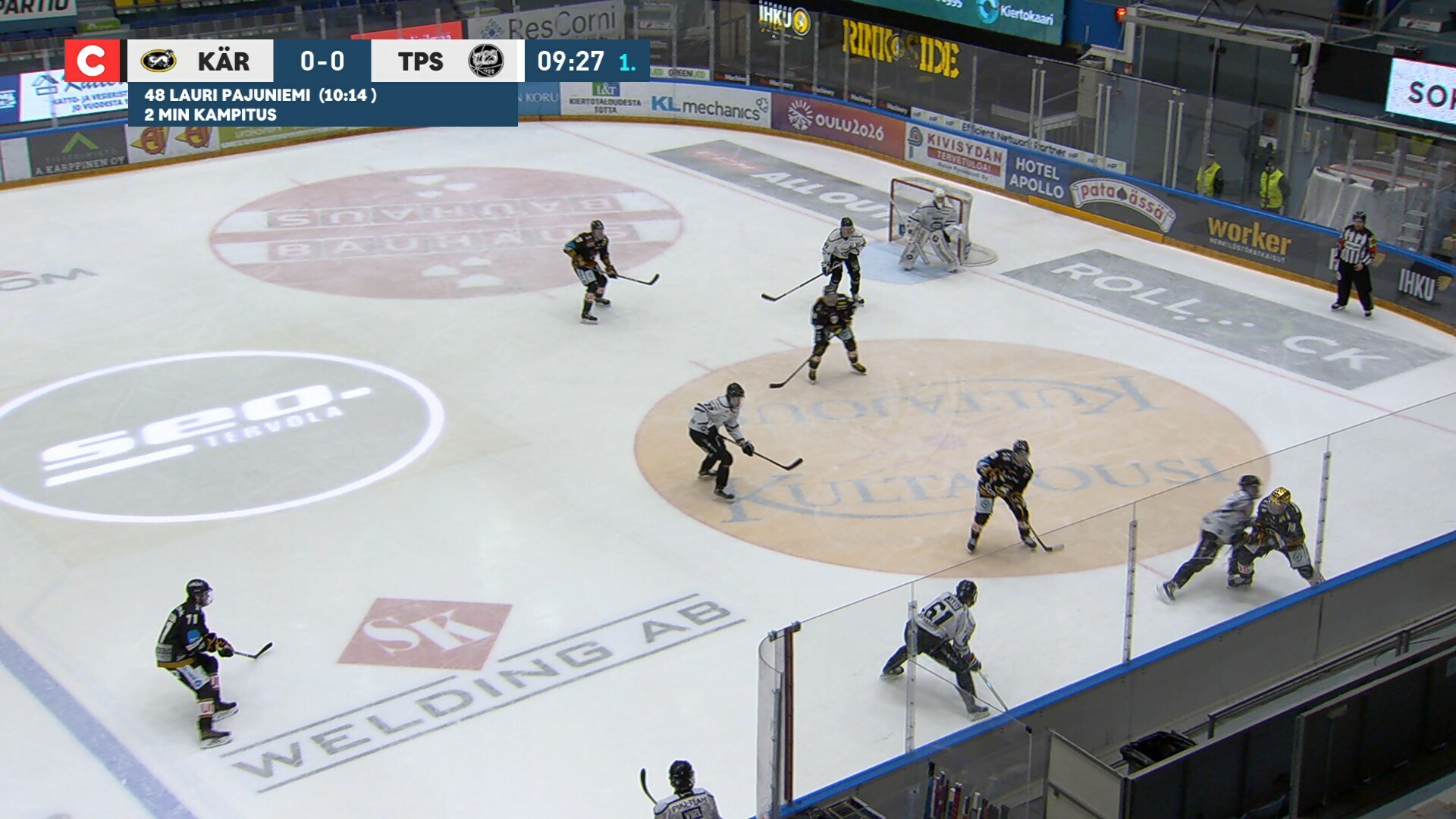 Maalikooste: Kärpät–TPS