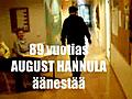 89-vuotias August Hannula äänesti Kuusamossa