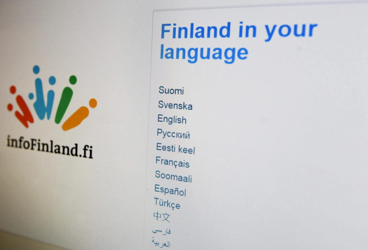 Kotimaisia kieliä puhuvien määrä on puolestaan ollut laskussa jo kahdeksan vuoden ajan. LEHTIKUVA / VESA MOILANEN