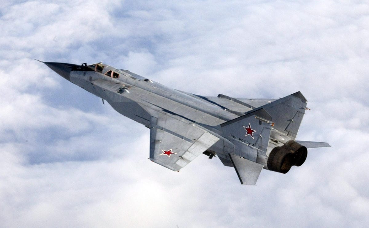 Suomen ilmatilan loukkaajiksi on epäilty kahta MiG-31-hävittäjää. LEHTIKUVA/handout/Norwegian NATO QRA Bodö