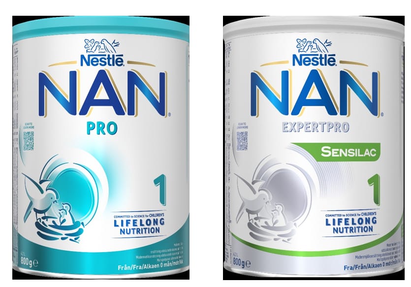 Takaisinvedettävät äidinmaidonkorvikkeet.