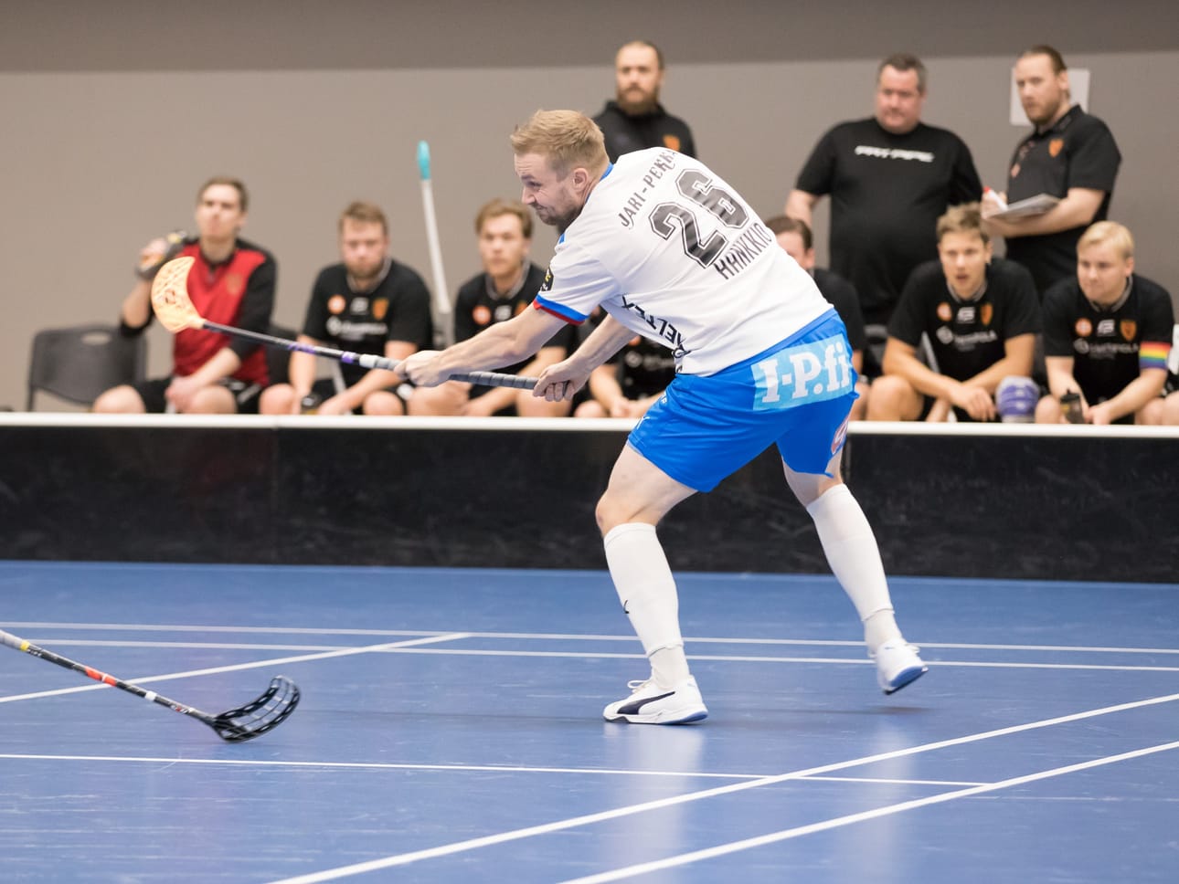 SPV:n hyökkääjä Jari Hankkio teki lauantaina tehot 2+0. Voittolaukauskisassa Hankkion laukaus napsahti tolppaan.