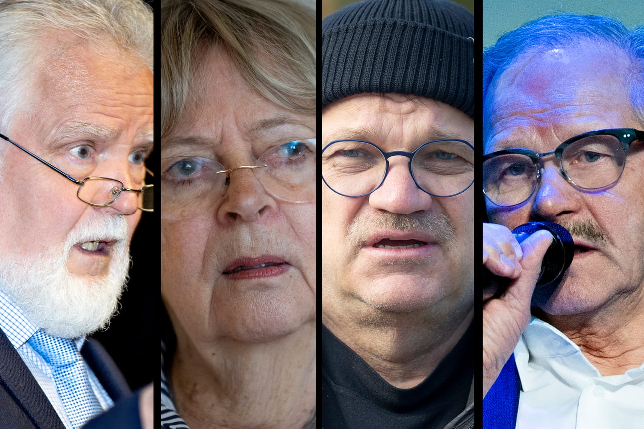 Martti Korhonen (vas.), Liisa Jaakonsaari, Juha Sipilä ja Raimo Piirainen kummeksuvat Tytti Tuppuraiseen kohdistuvia väitteitä.