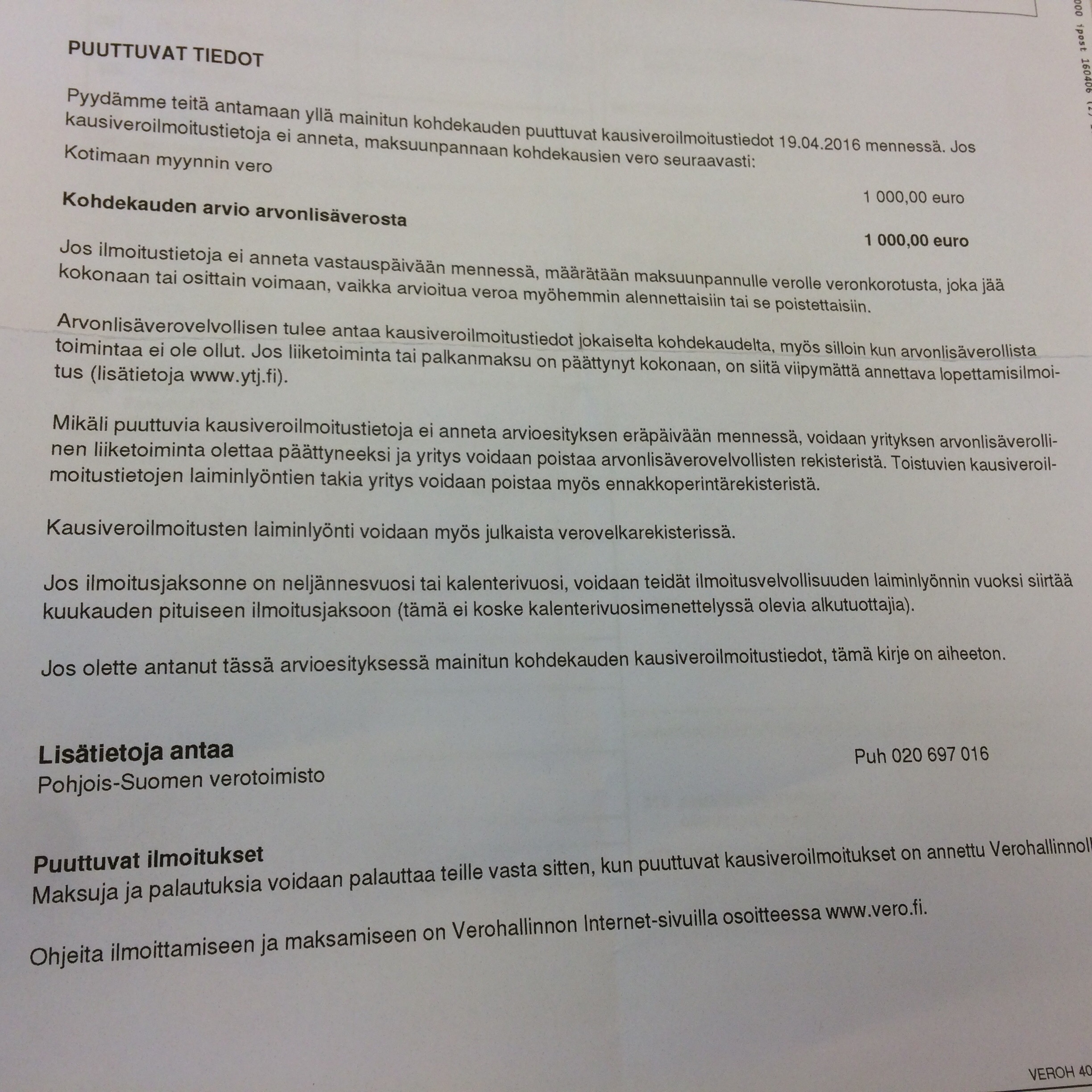 Tällaisen kirjeen moni metsänomistaja sai.