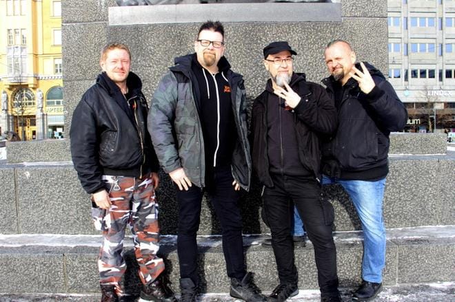 Riku Purtola, Sami Kohtamäki, Jari Helin ja Vesa Jokinen juhlivat Klamydian 30-vuotista taivalta syksyisellä juhlakiertueella, joka huipentuu Vaasan Sähkö Areenalla järjestettävään konserttiin. KUVA: KATJA LAHTI