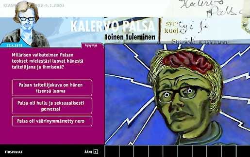 Palsa omakuvina ja valokuvina. Palsatesti ei pitäydy Palsassa vaan laajenee yleisemmiksi kysymyksiksi taiteesta ja estetiikasta, esimerkiksi siitä mitä pitää kauniina.